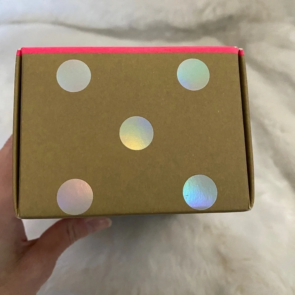 Rare HTF PINK Victoria’s Secret Sturdy Rectangular Polka Dot Storage Display Box